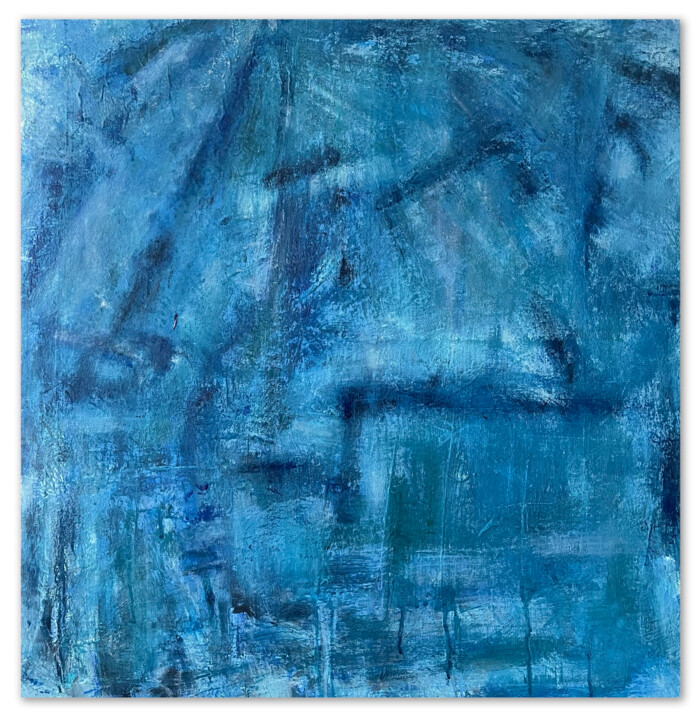 Peinture intitulée "Abstrait dans les b…" par Lucie Dehli, Œuvre d'art originale, Acrylique Monté sur Châssis en bois