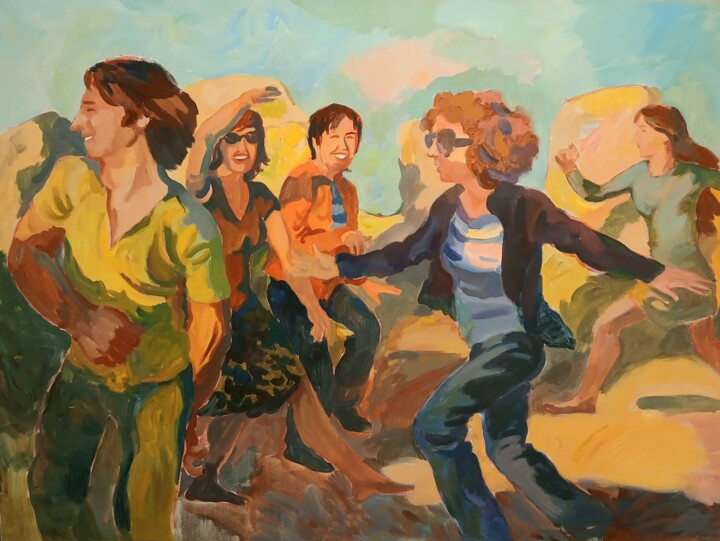 Painting titled "April in Belem" by Marina Lukianova, Original Artwork, Acrylic