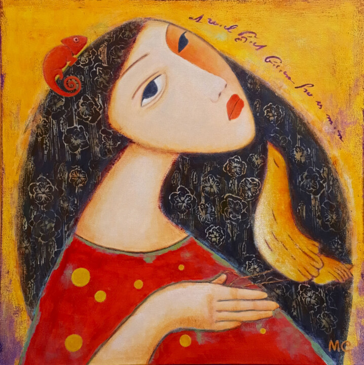 Miss Caméléon 绘画, 19.7x19.7 in