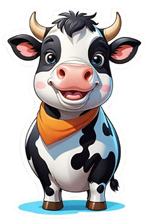 COOL PATCHY COW 数字艺术