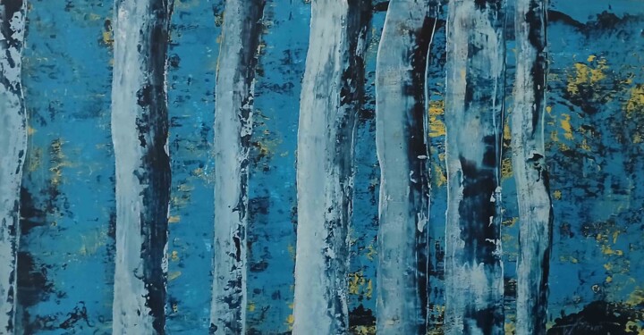 Bouleaux 2 Картина, 19,7x37,4 in