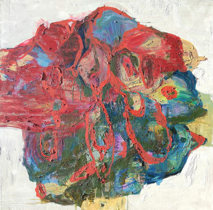 A Beleza das Formas Vermelha 绘画, 47.2x47.2 in