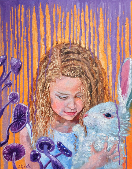 Magical Friendship. Painting, 19.7x15.8 in