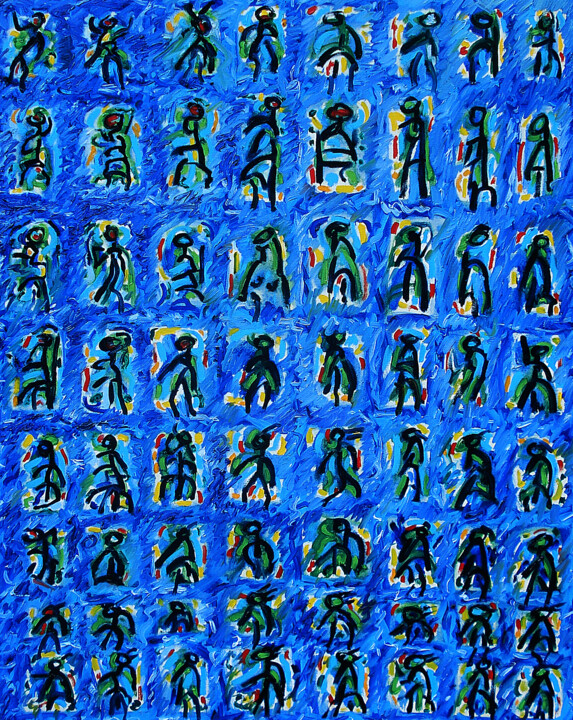 Midnight dance Schilderij, 35,4x27,6 in