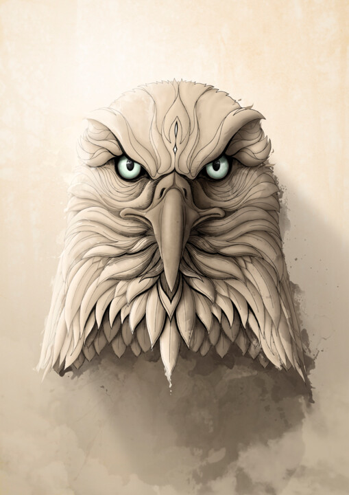 The Eagle 绘画, 27.6x19.7 in