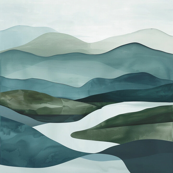 Serenity of the Mountains 数字艺术