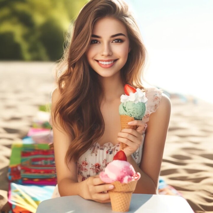 Glaces à deux ! 数字艺术
