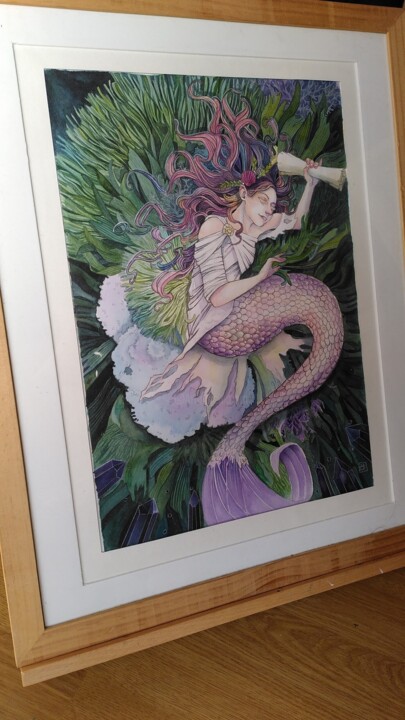 Werk ingelijst gepresenteerd