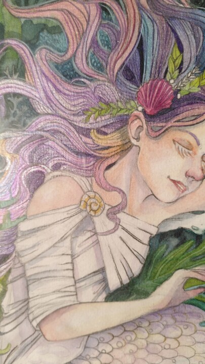 Het oppervlak of de textuur van het kunstwerk