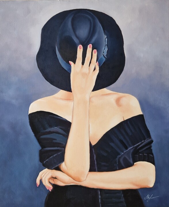 Black hat (14) 绘画, 23.6x19.7 in