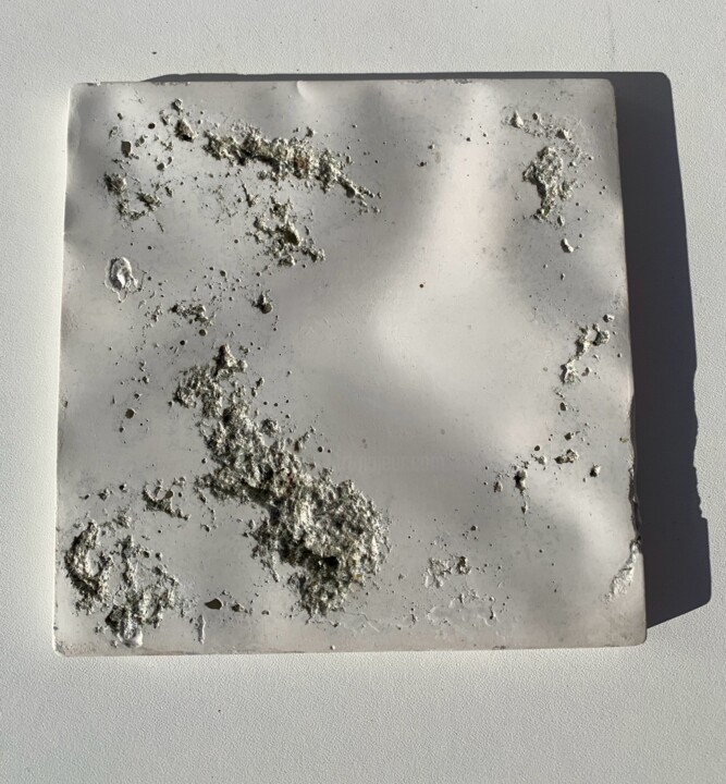 Сold white wave 雕塑, 5.9x5.9 in