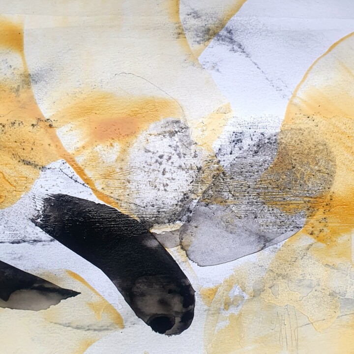 Peinture intitulée "L'octave de l'étrei…" par Isabelle Mignot, Œuvre d'art originale, Encre