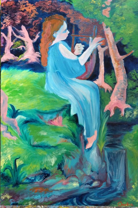 Solitude #3 绘画, 36x24 in
