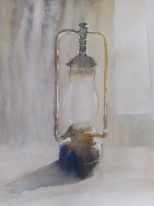 Lumière tempête 绘画, 15.9x12 in