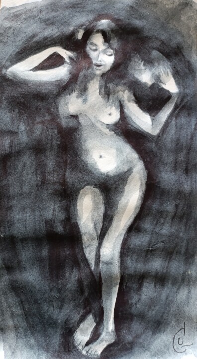 The Siren 绘画, 15.6x8.9 in
