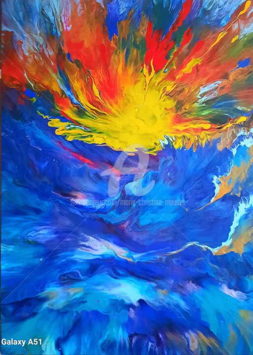 Peinture intitulée "Acrylique sur toile…" par Marie-Christine Maudet, Œuvre d'art originale, Acrylique Monté sur Châssis en…