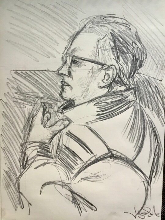 My father 图画, 16.5x11.7 in