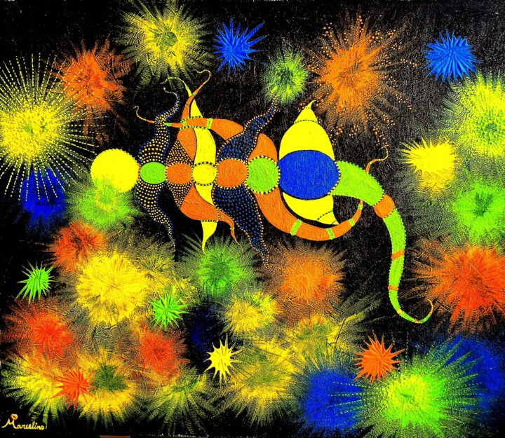 绘画 标题为“Universe” 由Marcelino Dijkman, 原创艺术品, 丙烯