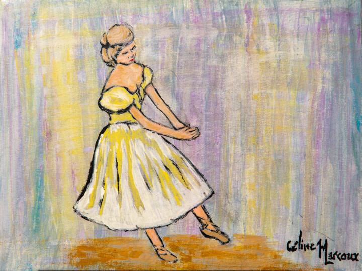 la Ballerine 绘画, 12x9 in