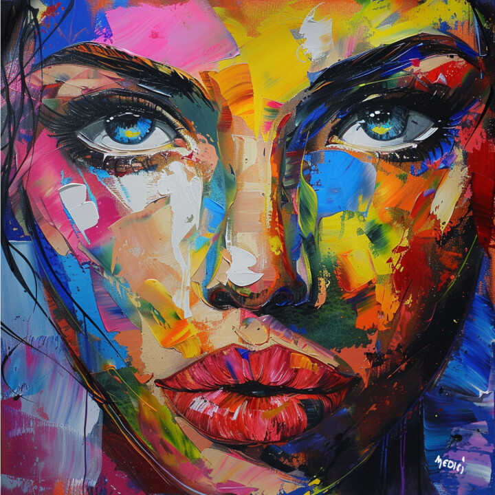 Jolanda 绘画, 35.4x35.4 in