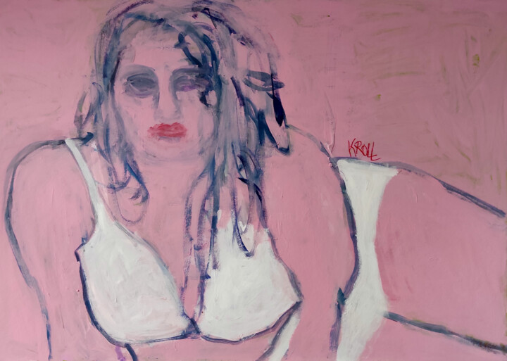 Weiße Bikini 绘画, 27.6x39.4 in