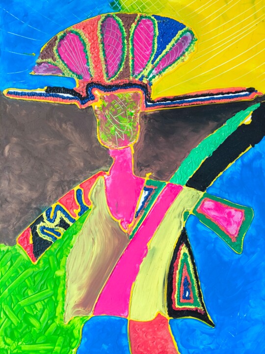 Kolorowa czapka 绘画, 31.5x23.6 in