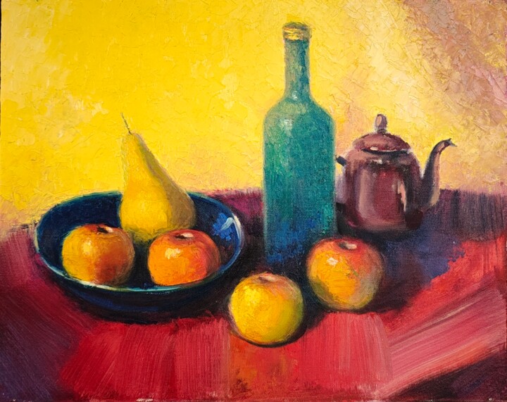 Летний натюрморт 绘画, 15.8x19.7 in
