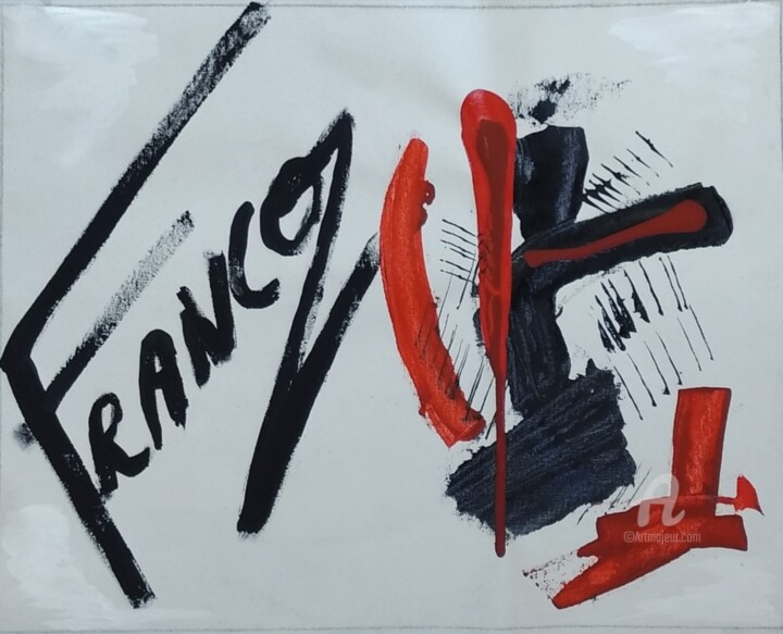 Pintura intitulada "Eu sou Arte" por Franco, Obras de arte originais, Acrílico