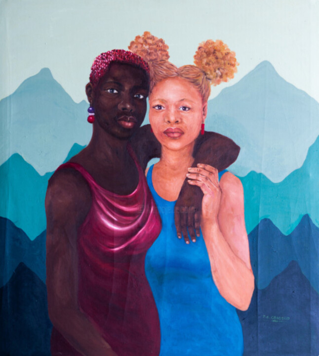 LOVE & BOND 2 Painting, 36x30 in