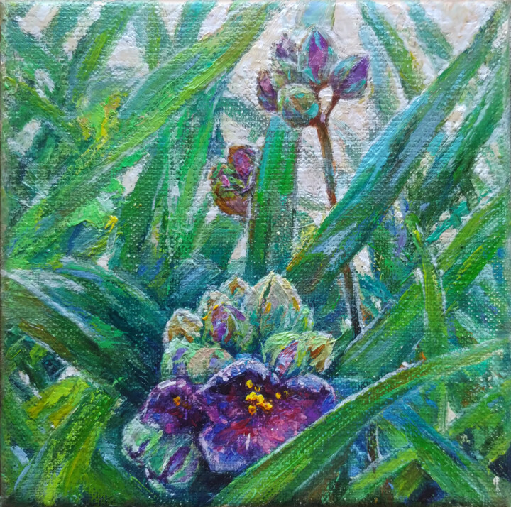 Among the herbs. 绘画, 5.9x5.9 in