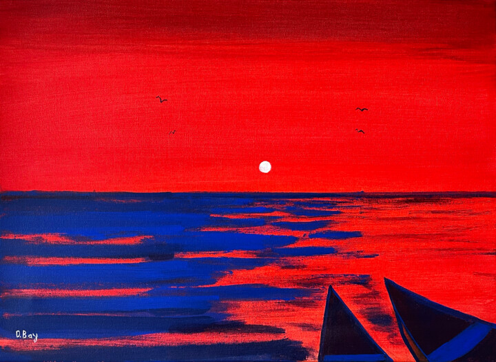 Watching the sunset Картина, 13,8x19,7 in
