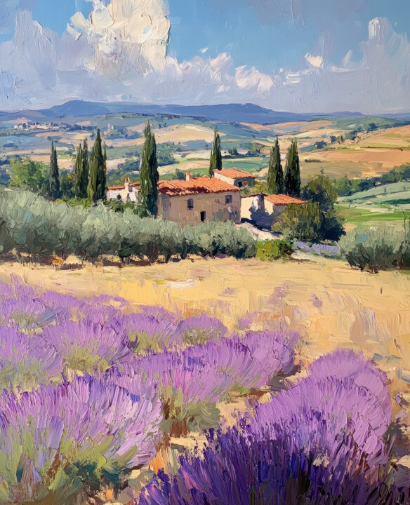 Peinture intitulée "Landscape Wall Art.…" par Tanya Ocean, Œuvre d'art originale, Huile