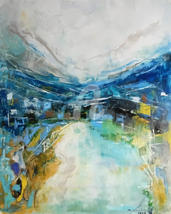 Sem título V Painting, 19.7x15.8 in