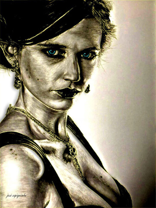 Eva green Dijital Sanat, 39,4x31,5 in
