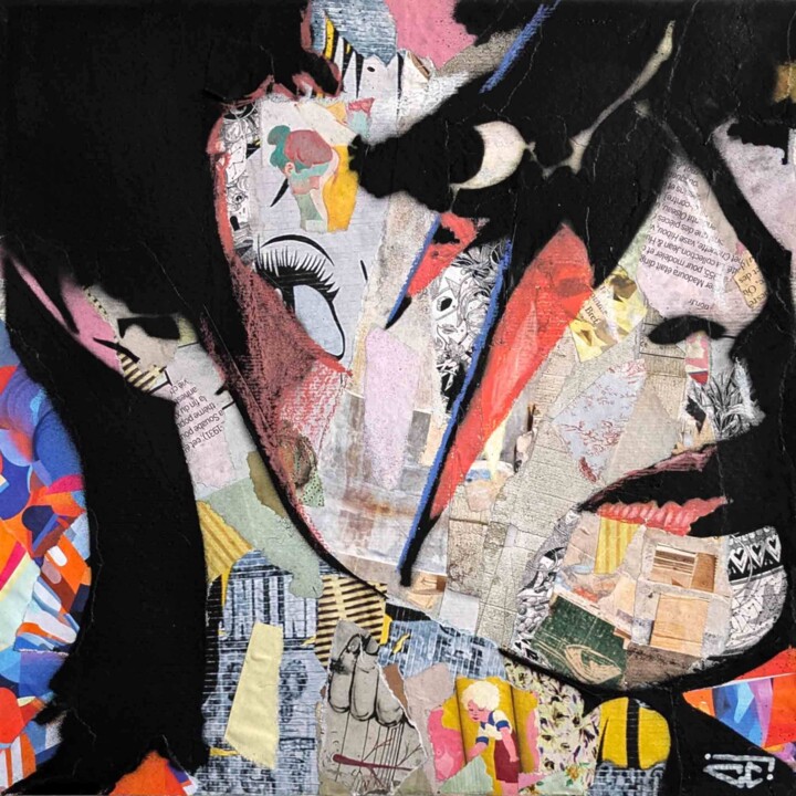 绘画 标题为“Ziggy Stardust Davi…” 由G.C.Popartist, 原创艺术品, 丙烯