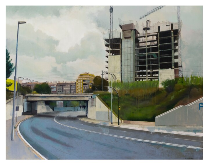 Puente del Satélite Painting, 43.3x55.1 in