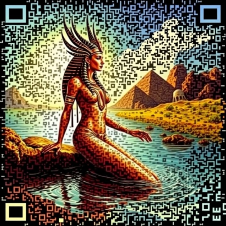 数字艺术 标题为“ISIS QR CODE” 由Modane, 原创艺术品, AI生成的图像