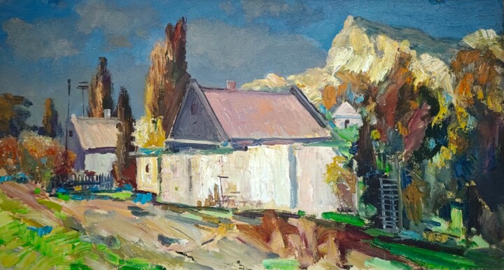 Летняя улочка Tablo, 13,8x25,8 in