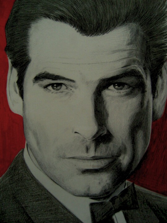 Pierce Brosnan Resim, 11,8x8,3 in