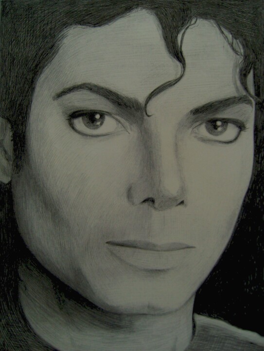 Michael Jackson 1988 Desenho, 11,8x8,3 in