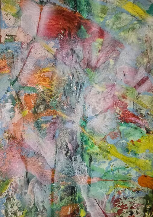 Akwarela pt. Kwiaty za mgiełkę 绘画, 11.8x7.9 in
