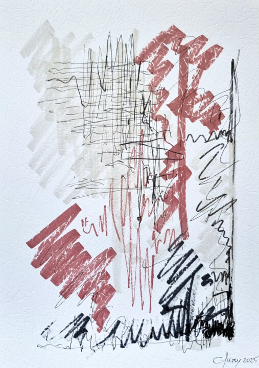 Dessin intitulée "Between Two Worlds" par Matheus Chuery, Œuvre d'art originale, Marqueur