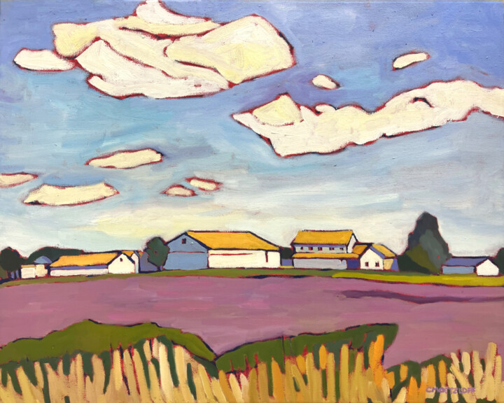 Wandering by the Field 绘画, 16x20 in
