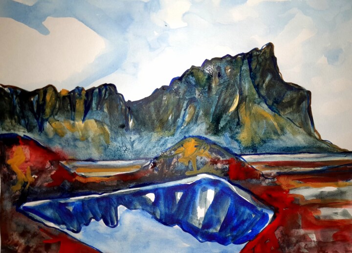 Dreamy rocks 绘画, 11.7x16.5 in