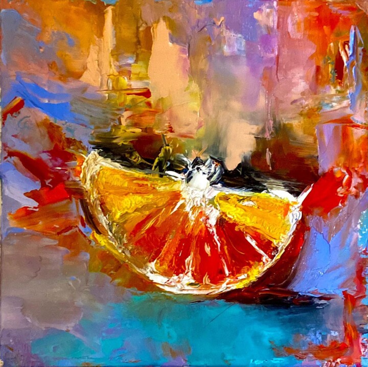 Orange slice Tablo, 7,9x7,9 in