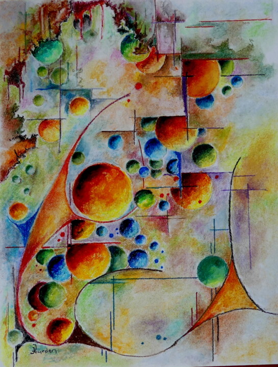 Onirique - 2- 绘画, 15.8x11.8 in