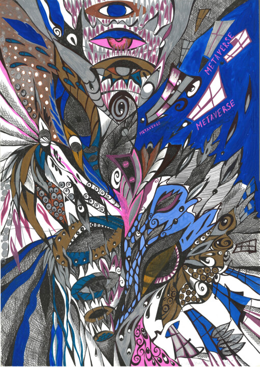 The Metaverse 图画, 23.6x15.8 in