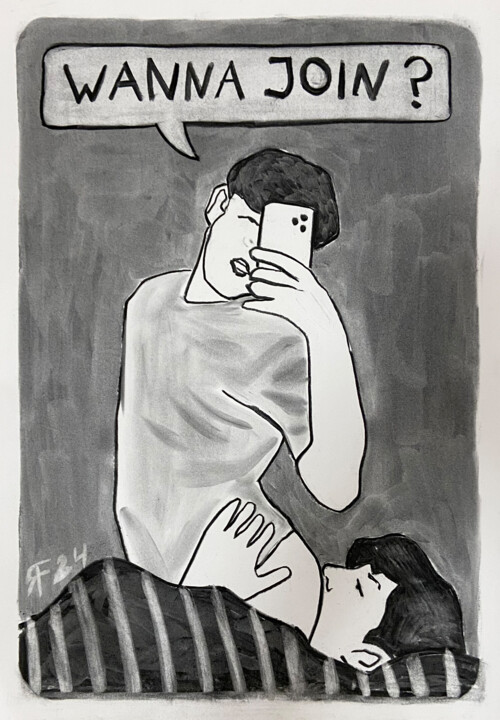 Drawing titled "Untitled (Charcoal…" by Rick Fraterman, Original Artwork, Charcoal
