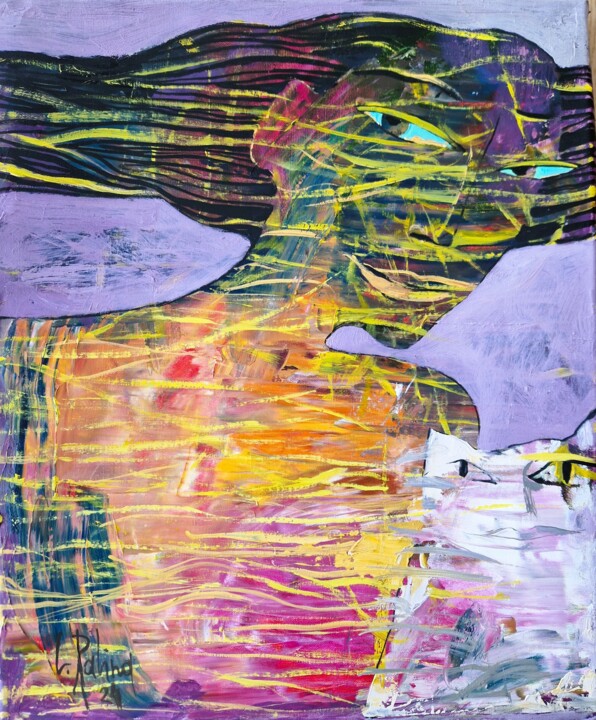 "Wonderful Return" Pittura, 23,6x19,7 in