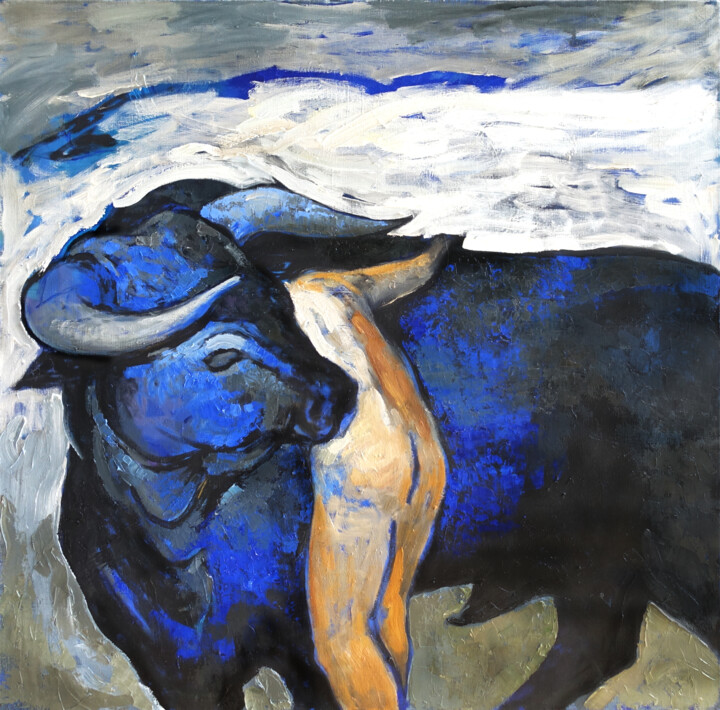 "Europe" Pittura, 39,4x39,4 in